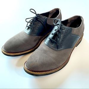 Cole Haan suede/leather brogue EUC